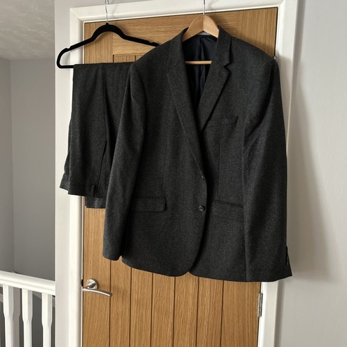 Men grey 3 piece suit - m&s,
