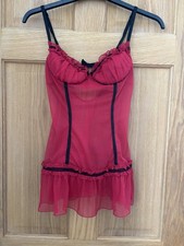 Ladies Red Baby Doll Night