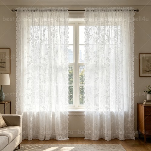Panels voile curtains lace - panels,