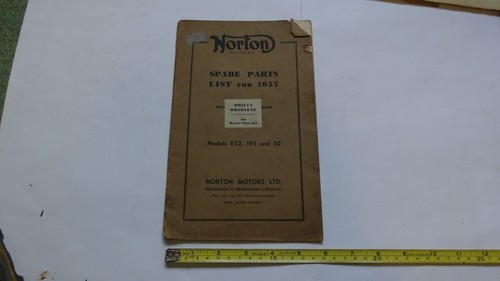 1957 norton spare parts manual - spare,