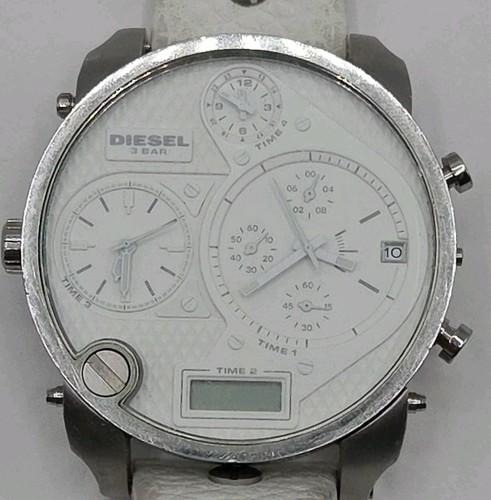 Diesel dz7194 white leather - diesel,
