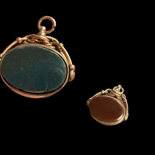 Antique fob 9ct solid - 8.3g,