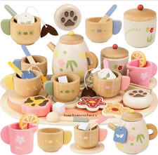 Wooden Tea Set for Toddlers