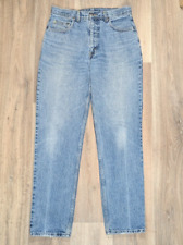 Vintage Levis 615 Silver Tab Jeans W32 L34 Stone Wash Straight Blue Denim 90s