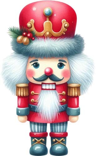 Christmas nutcracker wall art - christmas,