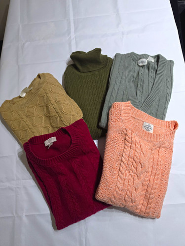 John bay peach cable - st, cable-knit