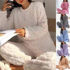 Ladies Fleece Pyjama Set Soft