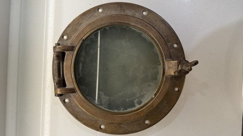 Round brass maritime ship - maritime,