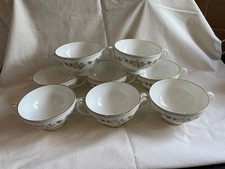 Wedgwood - Mirabelle - 8 x Two Handled Soup Bowls