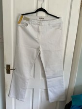 LADIES TU white JEANS SIZE  16S STRAIGHT LEG BNWT