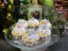 SIX FAKE CAKES ARTIFICIAL MINI