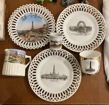 VINTAGE ANTIQUE RIBBON PLATE