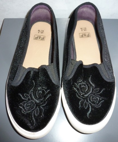Black slip shoes size - slip, uk