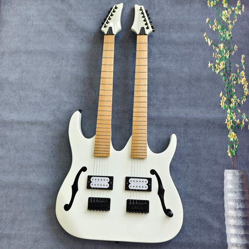 White double neck electric - double,