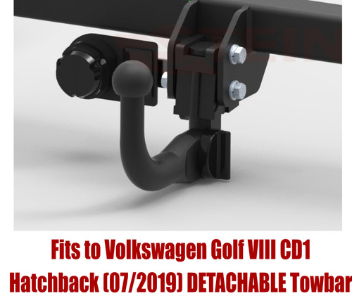Detachable tow bar for golf - detachable,