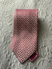 Charvet pink grey silk tie 9.5