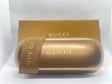 Original GUCCI vintage Case Gucci new Design Glasses Sunglasses Hard case Gold 