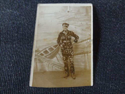 Social history postcard - postcard, pearly