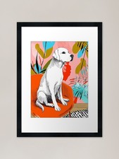 Labrador Retriever Sitting on