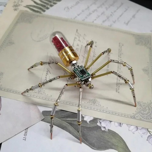 Diy mechanical spider - diy, metal