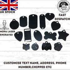 Dog Tag BLACK Engraved