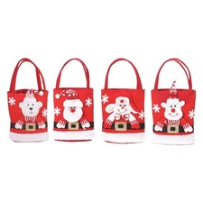 Christmas Felt Gift Bags Santa