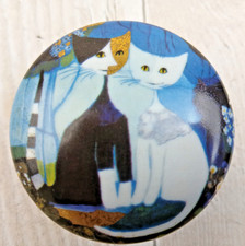 Goebel Artis Orbis "Micia e Micio" porcelain trinket box Rosina Wachtmeister