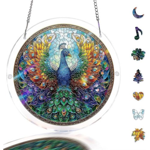 Acrylic puzzles suncatcher - acrylic,