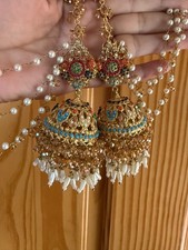 earrings set with sahara_indian earrings sahara_wedding jewlerry_indian jewlerry