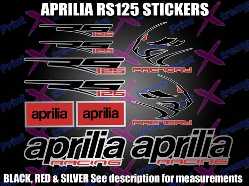 Aprilia rs125 black red - aprilia, black,