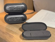 1x Black leatherette luxury
