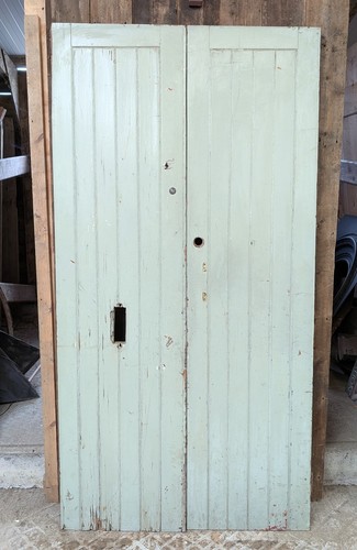 Pair reclaimed painted - a,