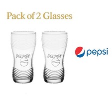 2x Pepsi Glass 16oz 460ml