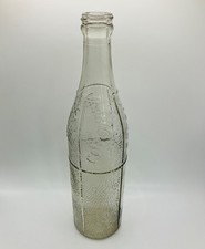 Rare Vintage Embossed Clear Corona Pop Bottle by Thomas & Evans Ltd - VGC