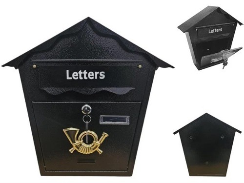New large steel post box - large,