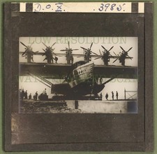Dornier Do X Seaplane German Flying Boat Aircraft - 1929 Vintage Lantern Slide