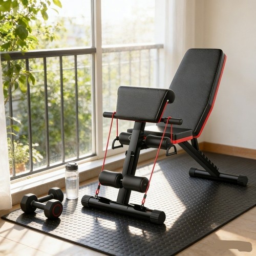 Foldable dumbbell weight bench - foldable,