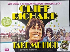 Take Me High ORIGINAL Quad Film Cinema Poster Cliff Richard 1974
