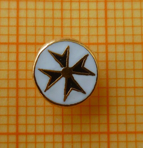 Masonic tie lapel - tie, badge