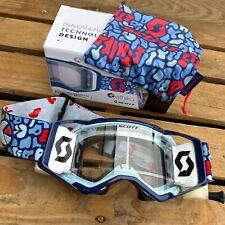 Scott Prospect WFS Roll-Off Motocross enduro bike Goggles - ETHIKA BLUE WHITE