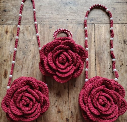 Crochet rose flower - crochet,
