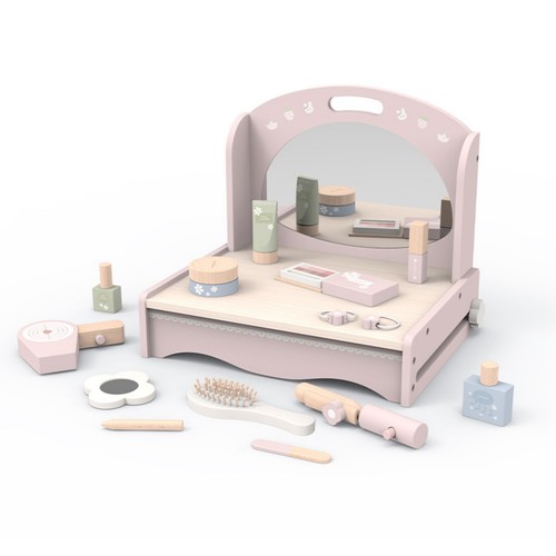 Wooden beauty salon play set - beauty,