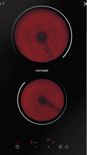 Plug ceramic hob 30cm - ceramic,