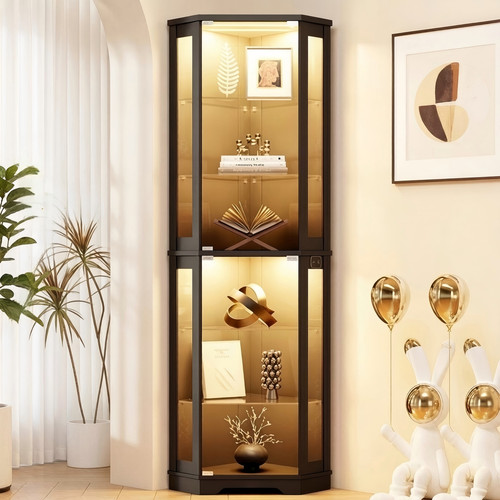 Tier adjustable display case - 6-tier,