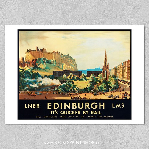 Lner lms edinburgh - poster,