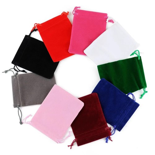 Colourful velvet jewellery - colourful,