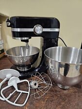 Black Grundig Food Mixer With Accessories And Instruction Book.