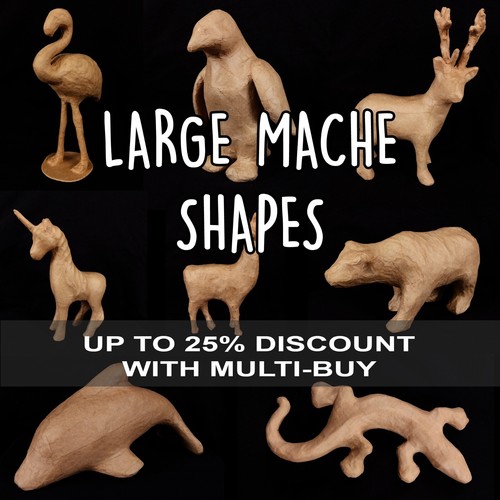 Papier mache animal - papier, shapes