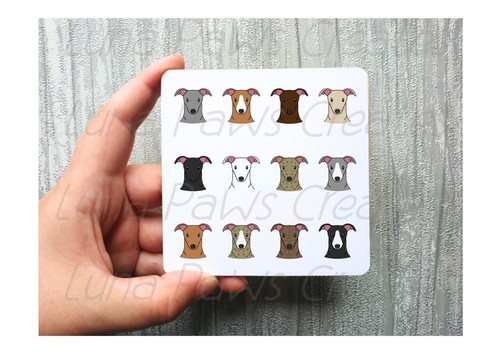 Italian greyhound coaster - greyhound,