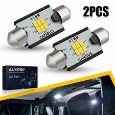 AUXITO 2x 41/42mm LED Festoon Bulb C5W 6500K Light Interior Super Bright White